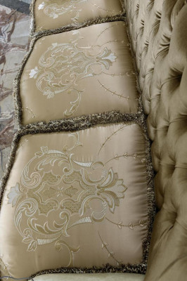 Sofa 3 Sitzer Couchen Sofas Art déco Dreisitzer Textil Sofas Couch Polster Neu