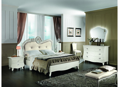 Design Möbel Klassisch Luxus Betten Neu Bett 2x Nachttisch Schlafzimmer Set 3tlg
