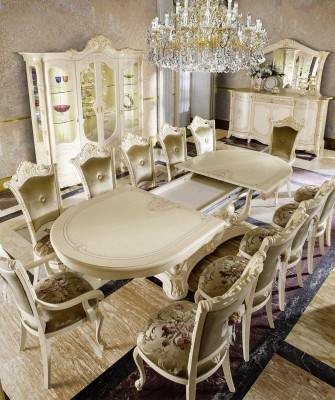 Holz Möbel aus Italien Esszimmer Tische Einrichtung Esstisch Luxus Tisch Massiv