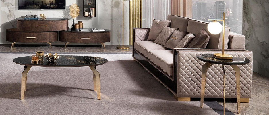 Sofa Dreisitzer Couch Polster Design Sitz Sofas Zimmer Möbel Stoff 3er Modern