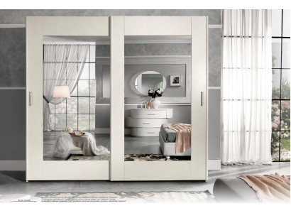 Luxus Kleiderschrank mit Schwebetüren Schlafzimmer Schrank Schränke Holz Modern