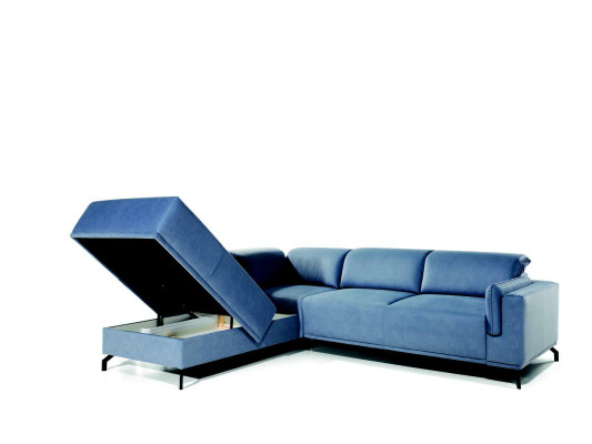 Ecksofa Schlafsofa Polster Eck Couch Sitz Polster Garnitur Bettkasten Stoff Neu