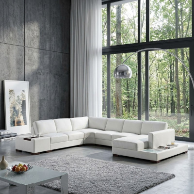 Ledersofa Ecksofa Sofa Wohnlandschaft Polster Sitz Eckgarnitur XXL Big Sofas Neu