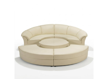 Runde xxl polster wohnlandschaft couch rund eck sofa ledersofa sitz eck garnitur