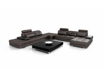 Ledersofa Couch Wohnlandschaft Ecksofa Eck Garnitur Design Modern Sofa Neu A1146
