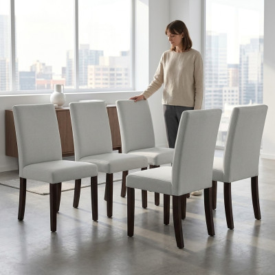 6x Stühle Stuhl Polster Design Lounge Club Sitz Lehn Garnitur Sessel Neu