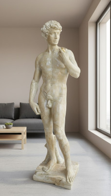 David Skulptur Skulpturen Figuren Antik Stil Statue Statuen Figur XXL 115cm Neu