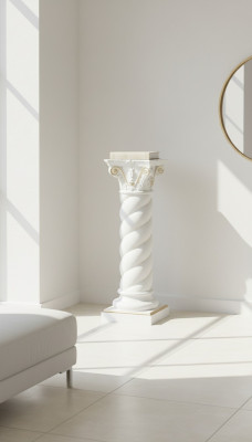 Säule Marmor Stil Dekoration Säulen Statue Skulptur Ständer Skulpturen Deko 1015