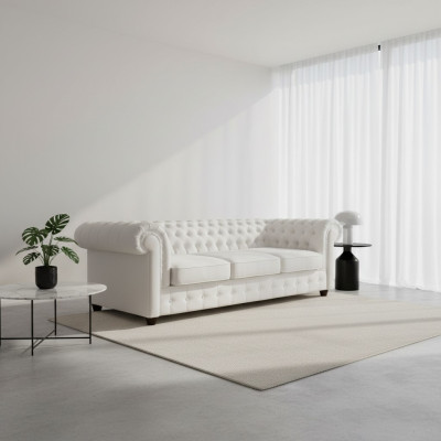Chesterfield Sofagarnitur Sofa 3+1+1 Couch Polster Set Sofas Couchen S1