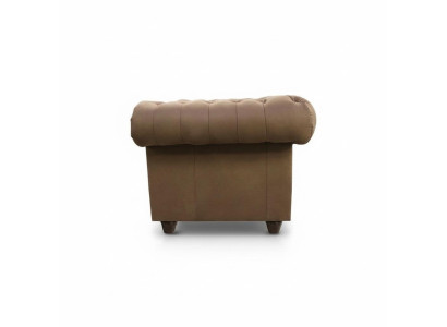 Chesterfield 3+1 Sitzer Polster Sofagarnitur Couch Leder Sofas Wohnzimmer Sofa
