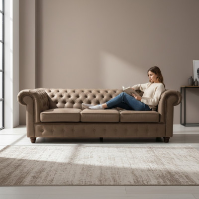 Chesterfield design luxus polster sitz couch xxl big 3 sitz sofa Couchen 