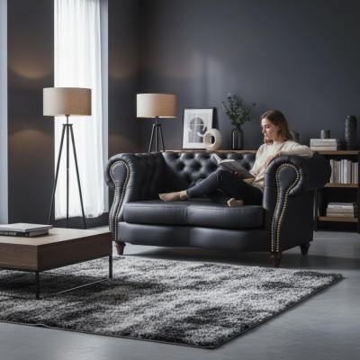 Chesterfield Lincoln 2 Sitzer Couch Polster Sofas Couchen Design Sofa Club Leder
