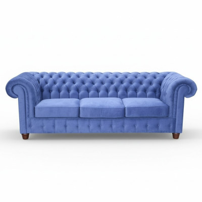 Design Klassiker Chesterfield Big XXL 3 Sitzer Couch Leder Textil Sofas Couchen