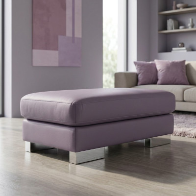 XXL Club Fußhocker Club Lounge Hocker Pufa Leder Ottoman Designer Textil