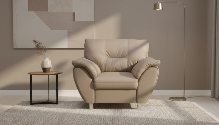 Design Relax Club Sessel Lounge Sofa Stuhl Fernseh Polster Couch Stoff 1 Sitzer