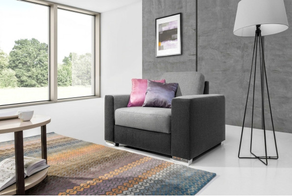 Design Relax Club Sessel Lounge Stuhl Fernseh Polster Couch Stoff 1 Sitzer Sofa