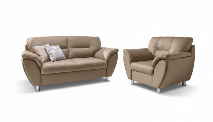 Garnitur Sofagarnitur 2+1 Sitzer Couche Sofa Couchen Polster Stoff Sofas