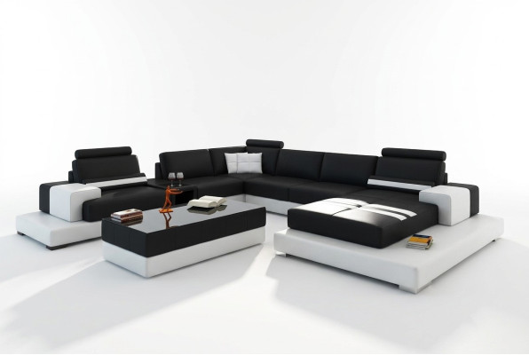 Moderne XXL Big Wohnlandschaft Sofa Couch Polster Eck Sofas Garnitur