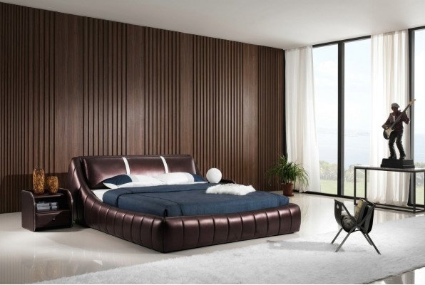 Modernes Hotel Design Bett XXL Betten Luxus Stil Doppel Leder 140 160 180x200cm