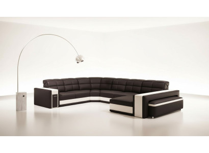 Design Ecken Big Polster Eck Sofa Couch Leder Sofas Garnitur XXL