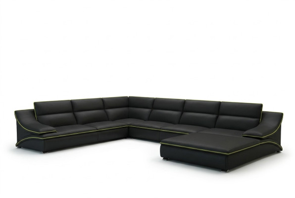 Design XXL Big Ecken Polster Eck Sofa Couch Leder Sofas Garnitur