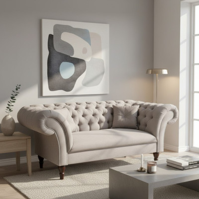 Chesterfield 2 Sitzer Couch Polster Sofa design club lounge 2er polstergarnitur