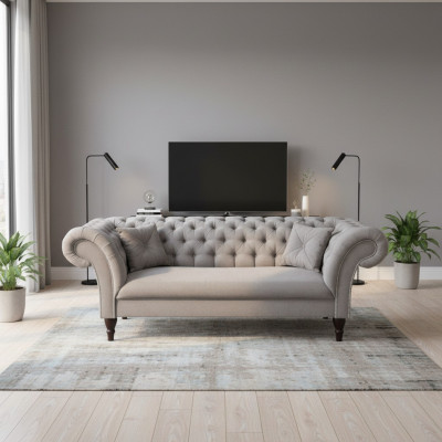 Design Sofa Chesterfield Polster Couch Big XXL 235cm Sofas Couchen