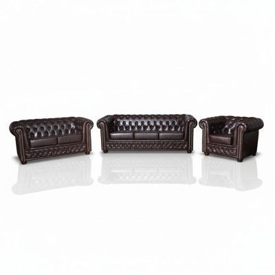 Chesterfield Ledersofa Sofagarnitur Sofa Couch Polster Sitz Sofas Garnituren Neu