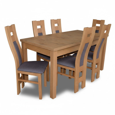 Tische Essgruppe Esszimmer Garnitur Stuhl Set Holz Essgarnituren Tisch