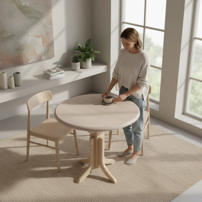 Runder Esstisch Büro Tisch Tische Küchen Esszimmer Rundtisch Holz