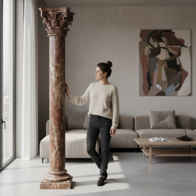 XXL Griechische Säule Antik Stil Design Säulen Luxus Stützen Neu 210cm Groß Neu