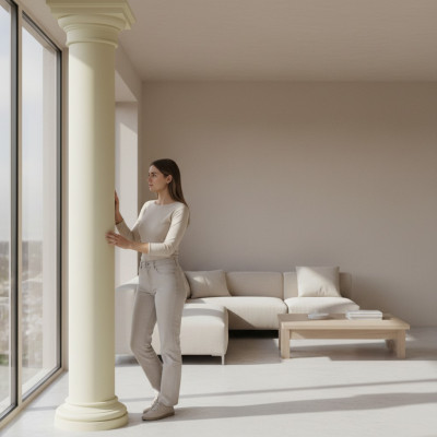 Antik Stil XXL Griechische Säule Design Säulen Luxus Stützen Neu 300cm Groß Neu