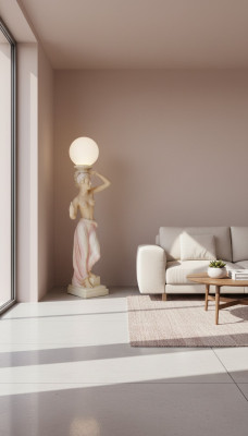 Antik Stil Figur Stehlampe Bauchtänzerin Stand Lampe Leuchte Lampen Skulptur Neu
