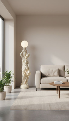 Antike Stil Figur Lebensgroß mit Beleuchtung Stehlampe Lampe Lampen Standleuchte