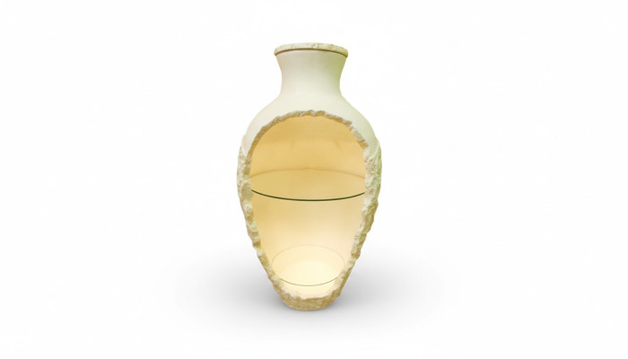 Design Vase Bar vitrinen mit Licht Vitrine mit Glaseinlagen Vitrine Vase Bar