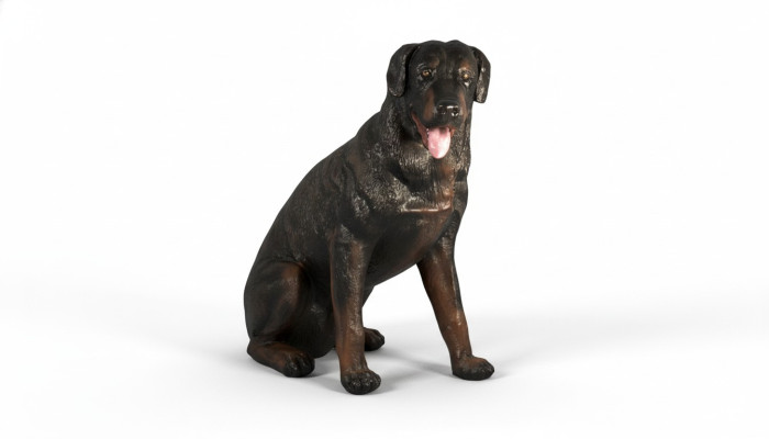 Design Rotweiler Hund Figur Statue Skulptur Figuren Skulpturen Dekoration 3007