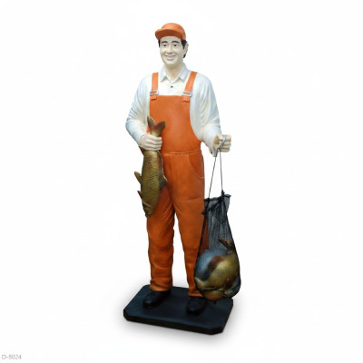Design Fischer Figur Statue Skulptur Figuren Skulpturen Dekoration Deko 5661 Neu