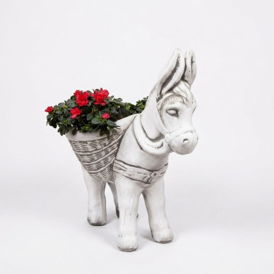 Blumenkübel Pflanz Kübel Dekoration Natur Figur Blumentöpfe Garten Vasen