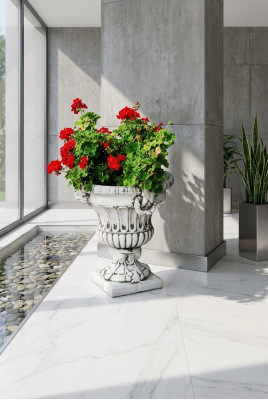Blumenkübel Pflanz Kübel Dekoration Figur Blumentöpfe Vasen Garten Natur