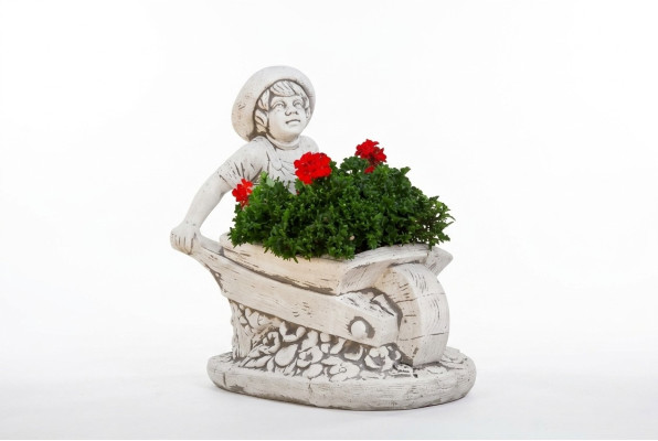 Blumenkübel Pflanz Kübel Dekoration Natur Figur Vasen Blumentöpfe Garten
