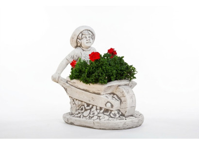 Blumenkübel Pflanz Kübel Dekoration Natur Figur Vasen Blumentöpfe Garten