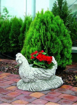Figur Blumenkübel Pflanz Kübel Dekoration Figur Blumentöpfe Garten