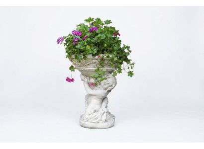 Blumenkübel Pflanz Kübel Dekoration Figur Garten Blumentöpfe Vasen Natur