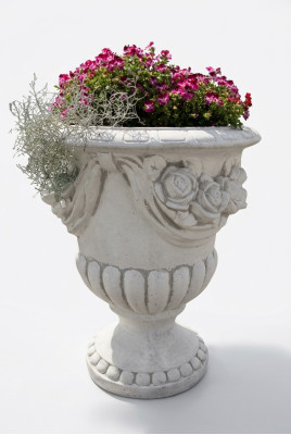 Blumenkübel Pflanz Kübel Dekoration Figur Garten Blumentöpfe Natur Vasen