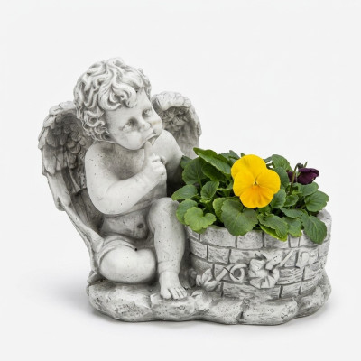 Blumenkübel Pflanz Natur Kübel Dekoration Garten Figur Vasen Blumentöpfe