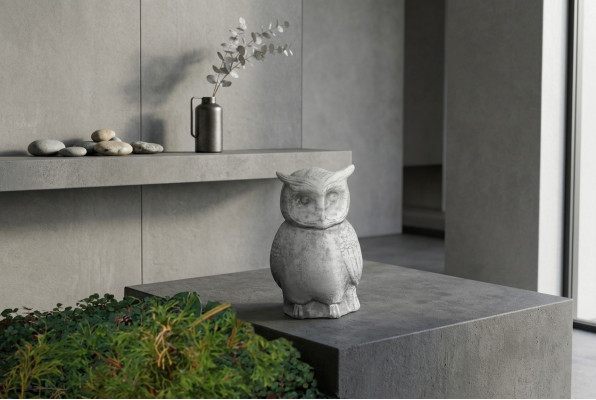 Garten Natur Dekoration Eule Terrasse Stein Figuren Figur Dekorative Statue