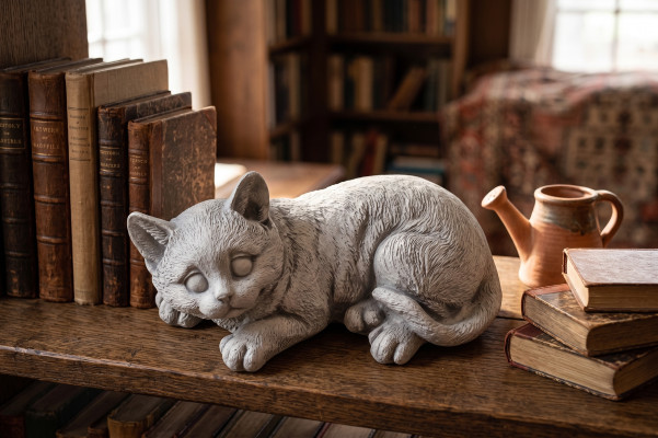 Dekorative Garten Dekoration Katze Terrasse Stein Figuren Figur Statue