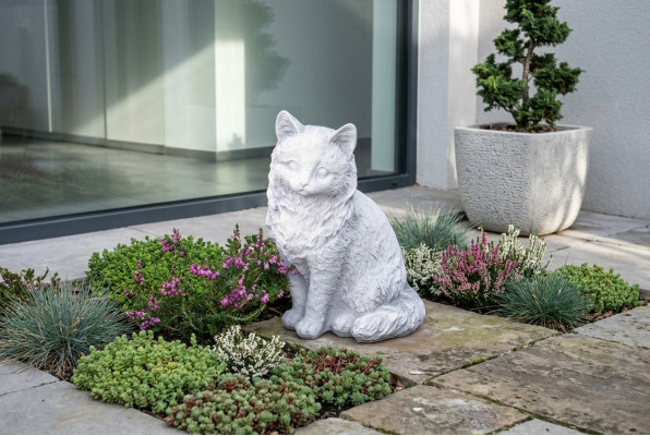 Dekorative Garten Dekoration Katze Terrasse Figuren Stein Figur Statue