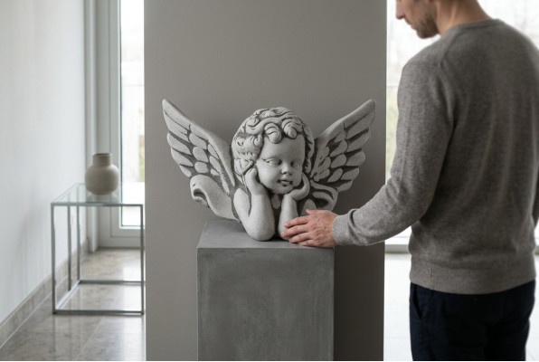 Grabschmuck Grab Stein Dekoration Engel Figur Skulptur Gott Heilig