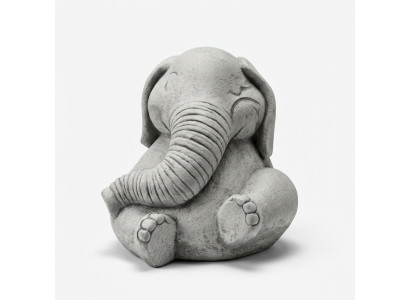 Design Figur Elefant Skulptur Figuren Skulpturen Statuen Weiß Karikatur Statue